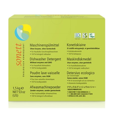 Detergent ecologic praf pentru masina de spalat vase (1.5 kg), Sonett