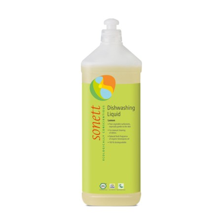 Detergent ecologic pentru spalat vase lamaie (1 litru), Sonett