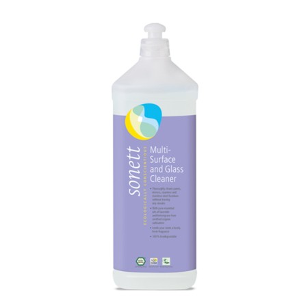 Detergent ecologic pentru sticla si alte suprafete (1 litru), Sonett