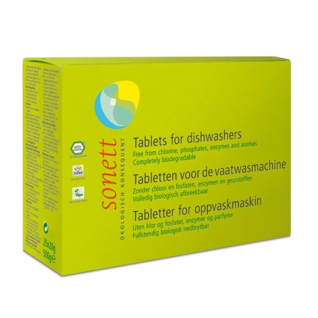 Tablete ecologice pentru masina de spalat vase (500 grame), Sonett