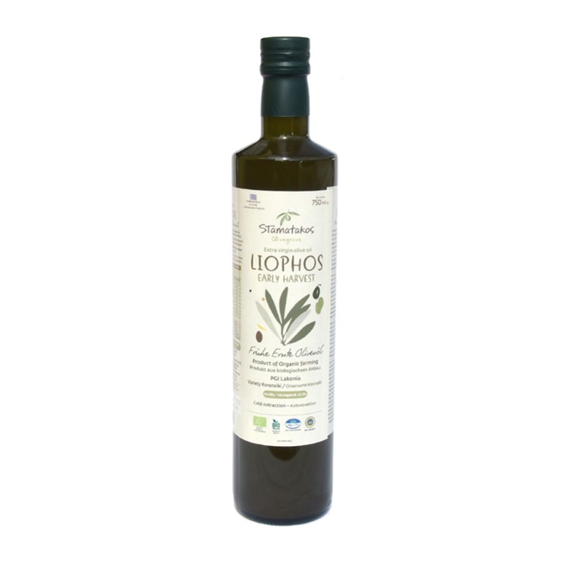 Ulei de masline extravirgin Liophos Early Harvest bio (750 ml), Stamatakos