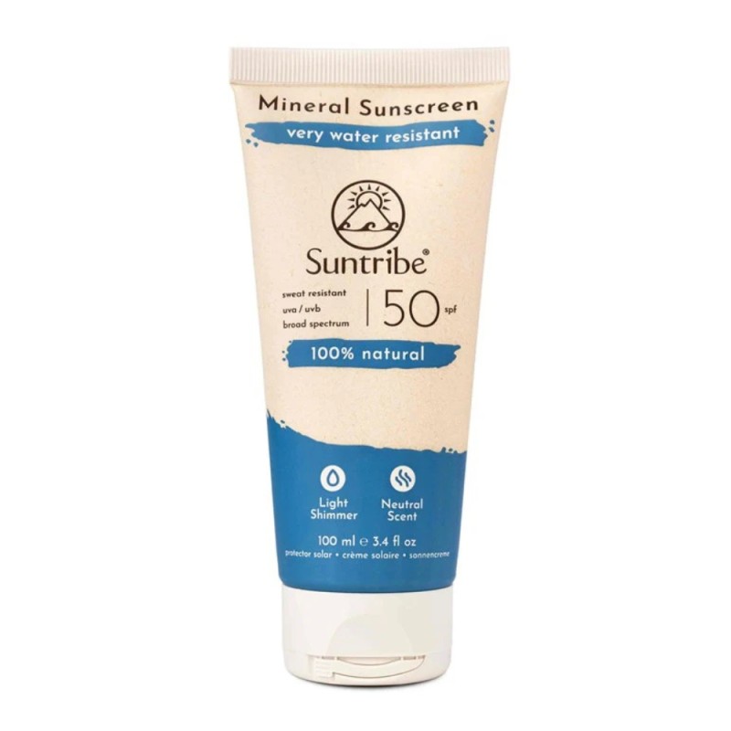 Cremă de protecție solară minerală naturală SPF50 (100ml), Suntribe