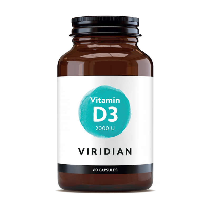 Vitamin D3 2000UI (60 capsule), Viridian
