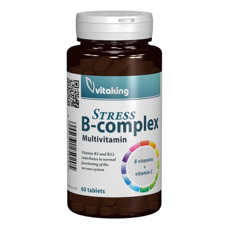 Stress B Complex cu Vitamina C (60 comprimate), Vitaking