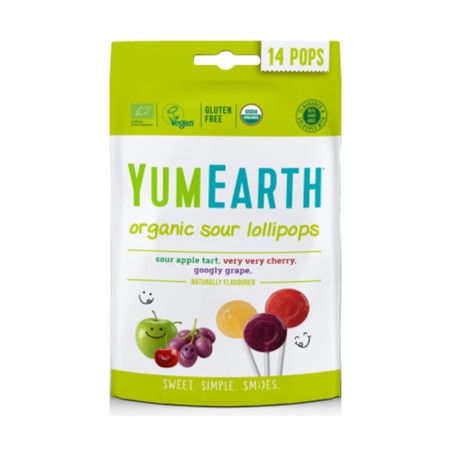 Acadele mix, bio, vegan, fara gluten (14 bucati), YumEarth
