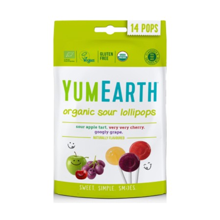 Acadele mix, bio, vegan, fara gluten (14 bucati), YumEarth