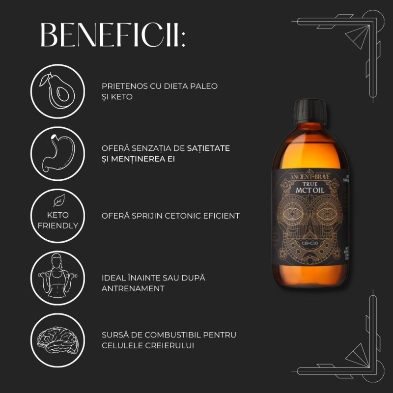 True MCT Oil 500 ml (50 portii), Ancient and Brave