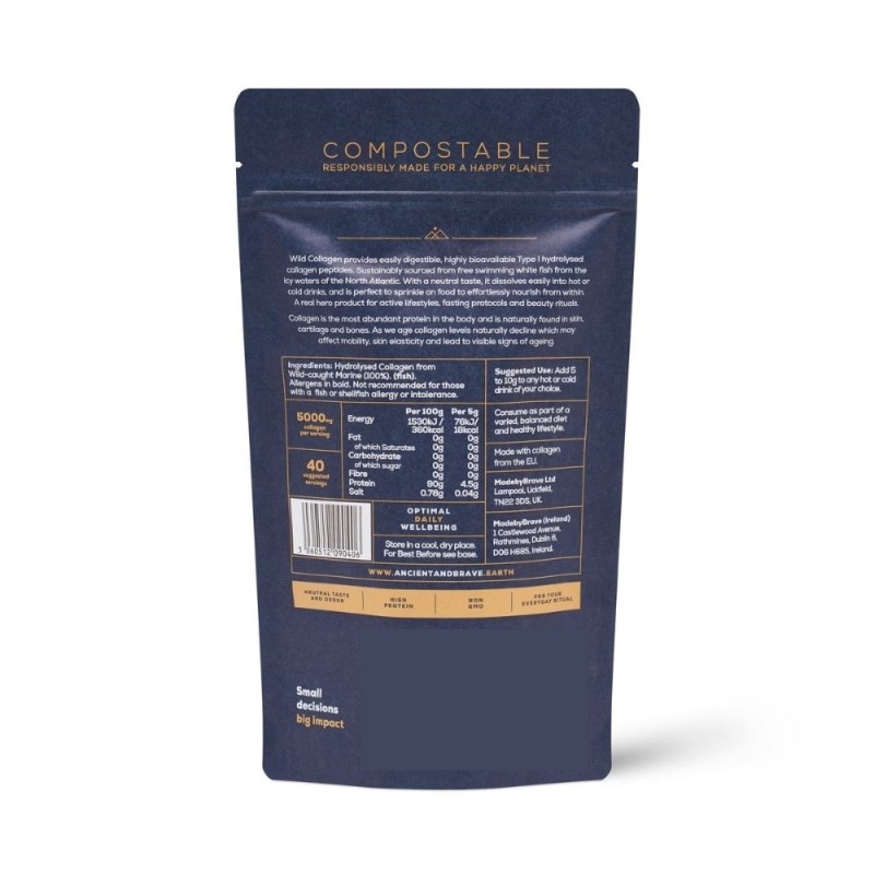 Wild Collagen Marin REFILL 200g (40 portii), Ancient and Brave