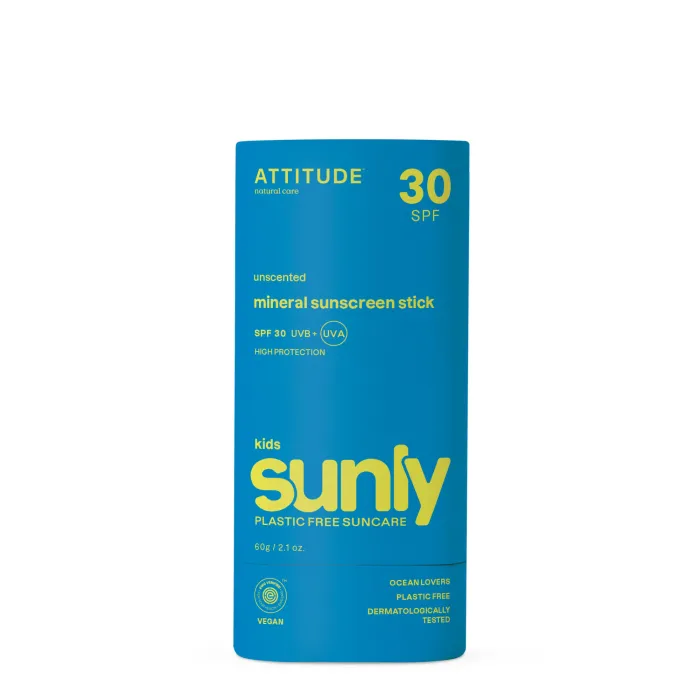 Sunly - stick protectie solara copii SPF30, fara miros (60 grame), Attitude