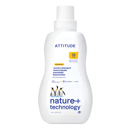 Detergent lichid pentru rufe- 35 spalari, Coaja de citrice (1050 ml), Attitude