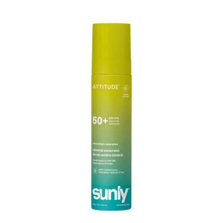 Sunly Lotiune - Spray SPF 50, fara miros (75 ml), Attitude
