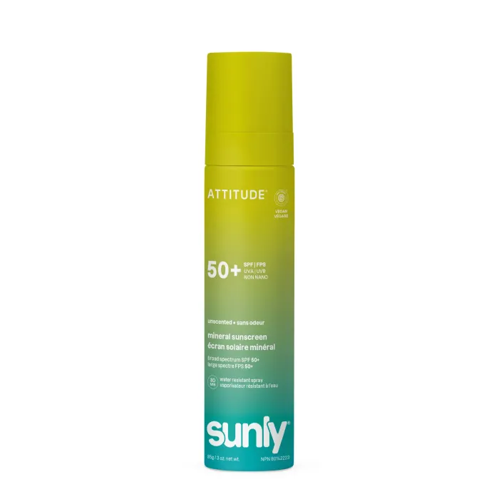 Sunly Lotiune - Spray SPF 50, fara miros (75 ml), Attitude