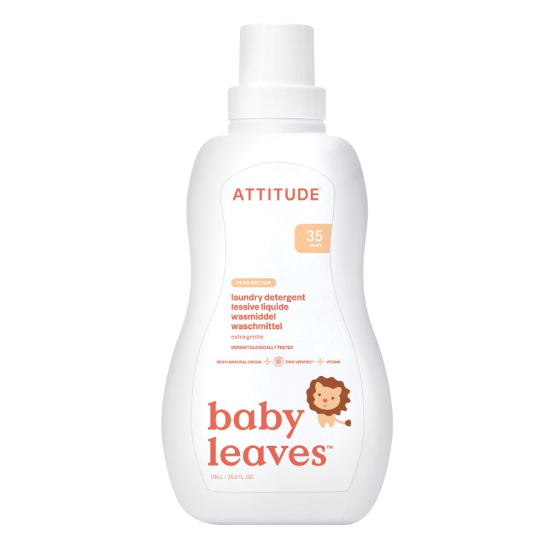 Detergent lichid pentru rufele bebelusilor - 35 spalari, nectar de pere (1050 ml), Attitude