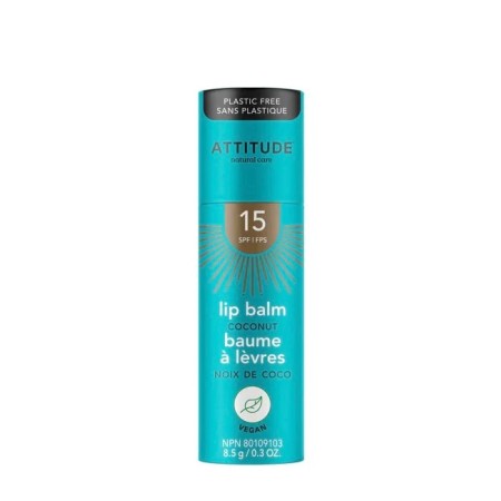 Balsam de buze SPF 15, cocos (8,5 grame), Attitude