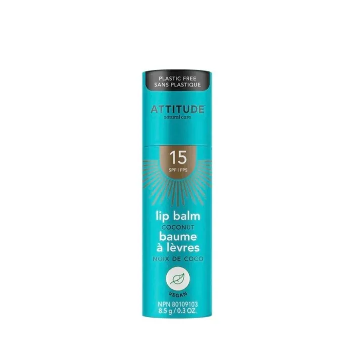 Balsam de buze SPF 15, cocos (8,5 grame), Attitude