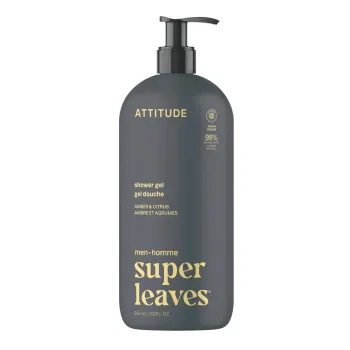 Gel de dus pentru barbati, Ambra si Citrice (415 ml), Attitude