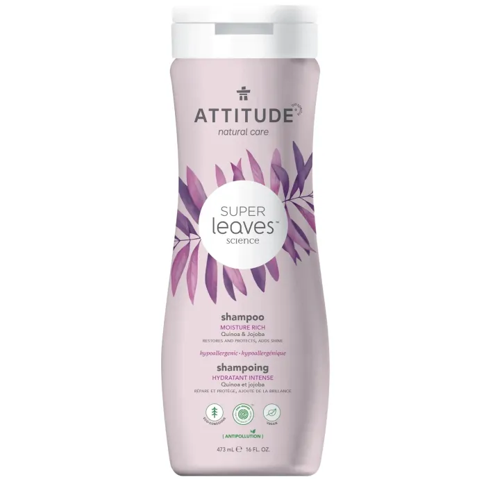 Superleaves Sampon pentru par uscat, aspru si lipsit de stralucire (473 ml), Attitude