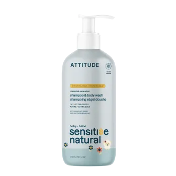Sensitive Skin baby 2 in 1 Sampon si gel de dus (473 ml), Attitude