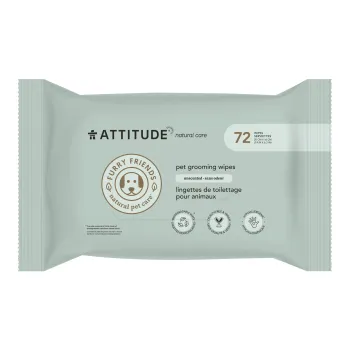 Servetele umede 100% naturale, pentru animalul tau de casa (72 bucati), Attitude