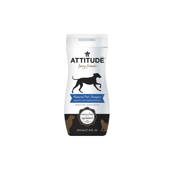 Sampon blana alba stralucitoare (240 ml), Attitude