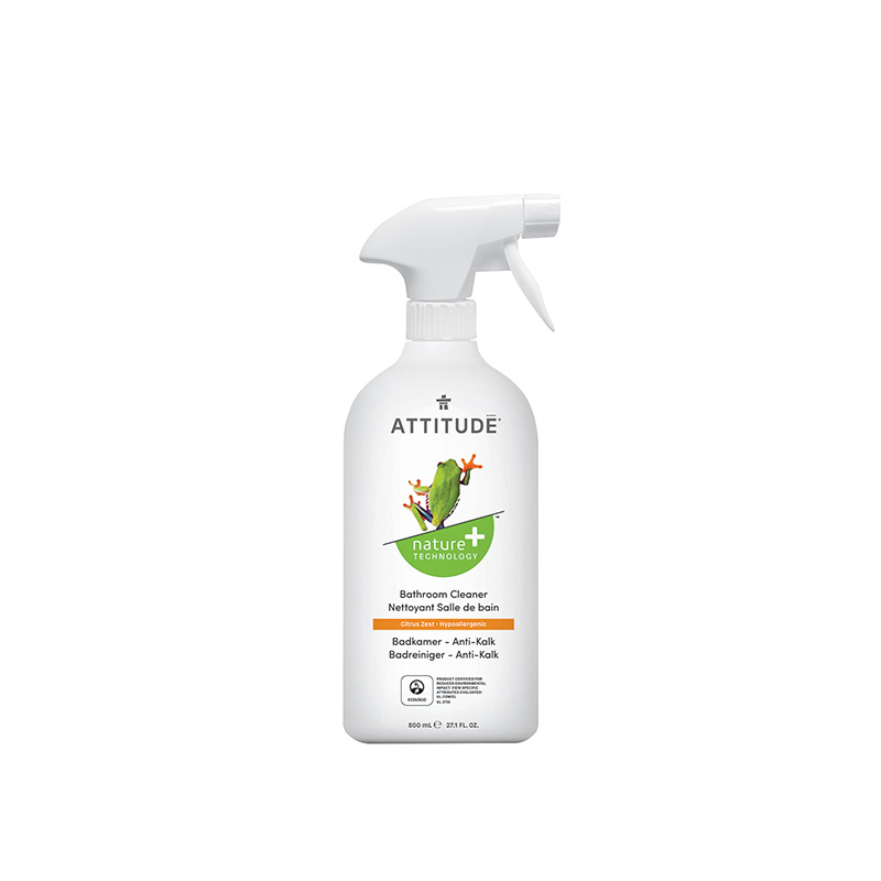 Solutie de curatat depunerile de calcar din baie, cu coaja de citrice (800 ml), Attitude