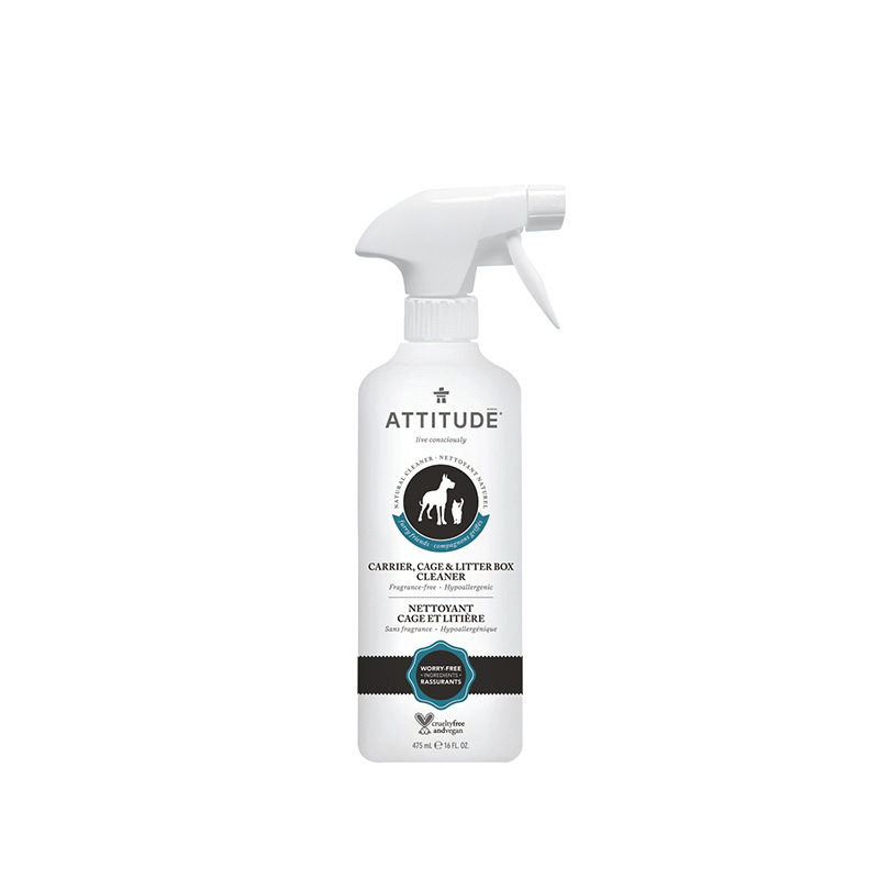 Solutie naturala pentru curatarea custii (475 ml), Attitude