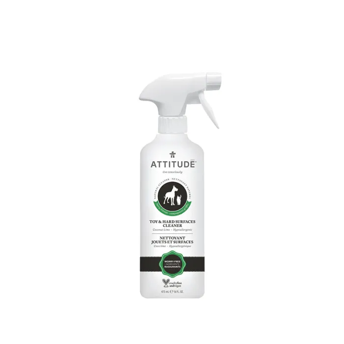 Solutie naturala pentru curatat jucarii si suprafete animale (475 ml), Attitude