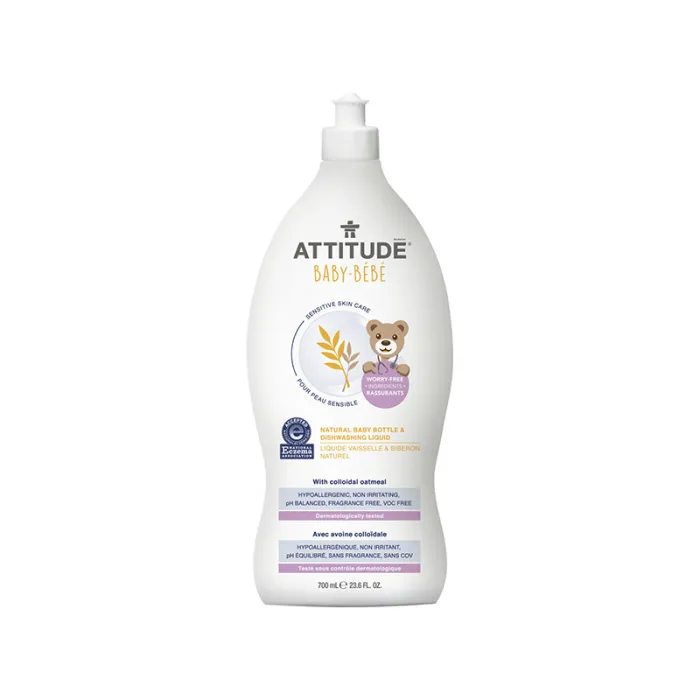 Sensitive Skin Baby Natural Lichid de spalat sticlute si vase (700 ml), Attitude