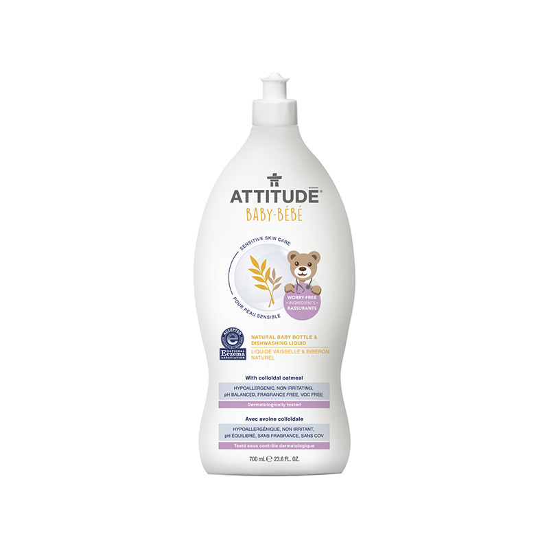 Sensitive Skin Baby Natural Lichid de spalat sticlute si vase (700 ml), Attitude
