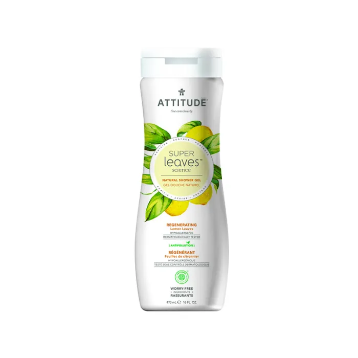 Superleaves Gel de dus - Regenerare (473 ml), Attitude