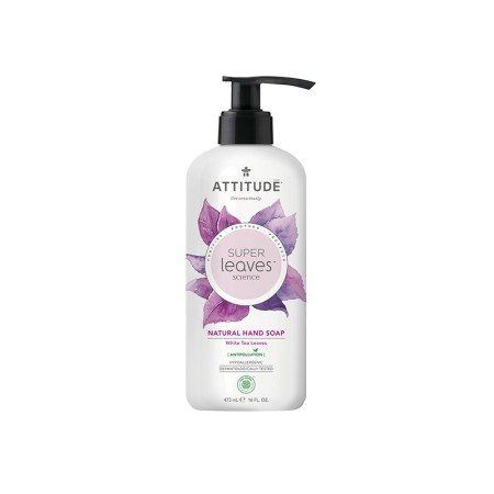 Superleaves Sapun de maini din frunze de ceai alb (473 ml), Attitude