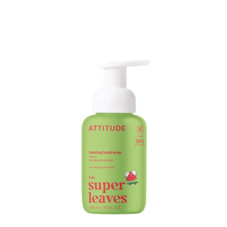 Sapun lichid de maini pentru copii - spuma - pepene si cocos (295 ml), Attitude