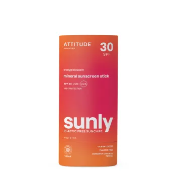 Sunly stick protectie solara SPF 30, aroma tropical (60 grame), Attitude