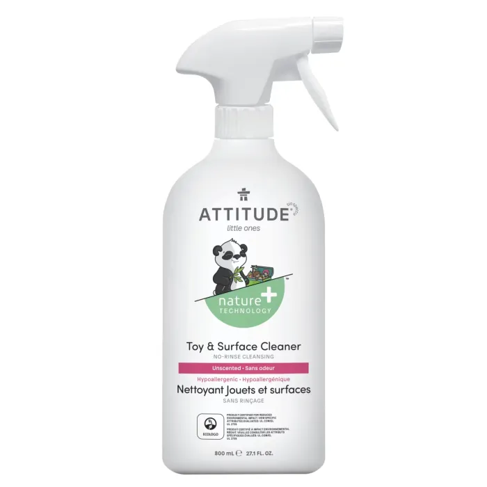 Solutie de curatat jucarii si suprafete, fara miros (800 ml), Attitude