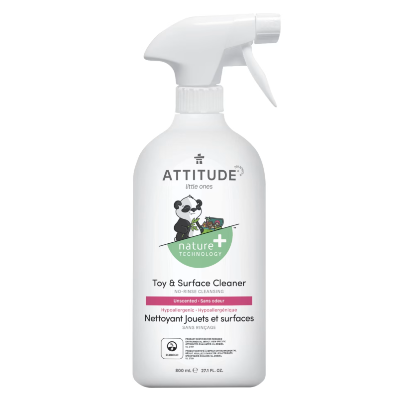 Solutie de curatat jucarii si suprafete, fara miros (800 ml), Attitude