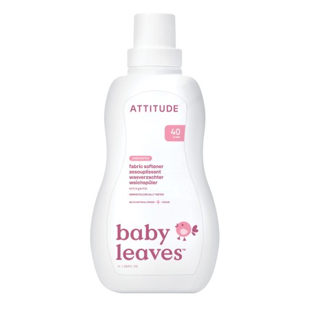 Balsam de rufe pentru bebelusi - 40 spalari, fara parfum (1000 ml), Attitude