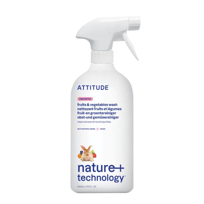 Solutie pentru deceruit fructe si legume, fara miros (800 ml), Attitude