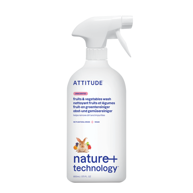 Solutie pentru deceruit fructe si legume, fara miros (800 ml), Attitude