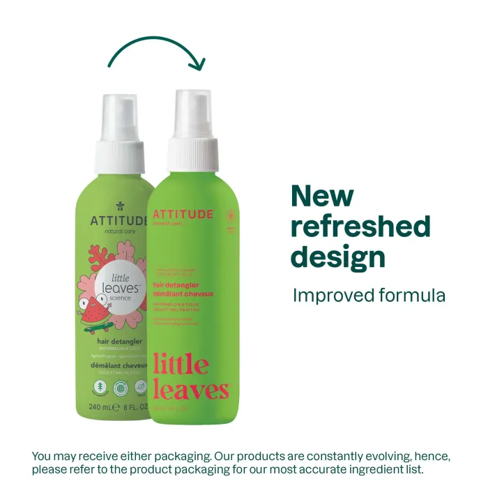 Spray pentru descalcirea parului, pepene & nuca cocos (240 ml), Attitude