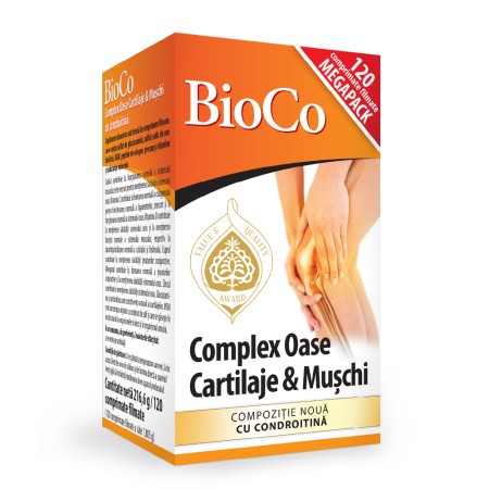 Complex Oase-Cartilaje-Mușchi (120 comprimate filmate), BioCo