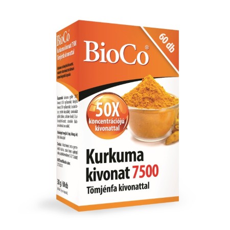 Extract de Curcuma 7500 (60 capsule), BioCo