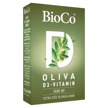 Vitamina D3 OLIVA 3000 UI (60 capsule gelatinoase), BioCo
