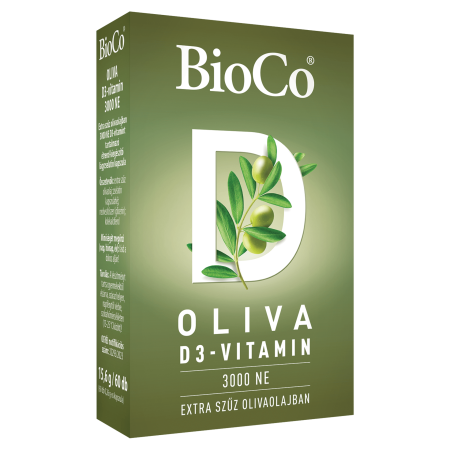 Vitamina D3 OLIVA 3000 UI (60 capsule gelatinoase), BioCo