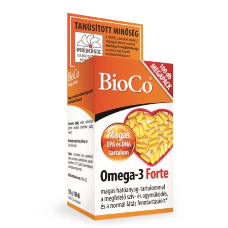 Omega 3 FORTE (100 capsule), BioCo
