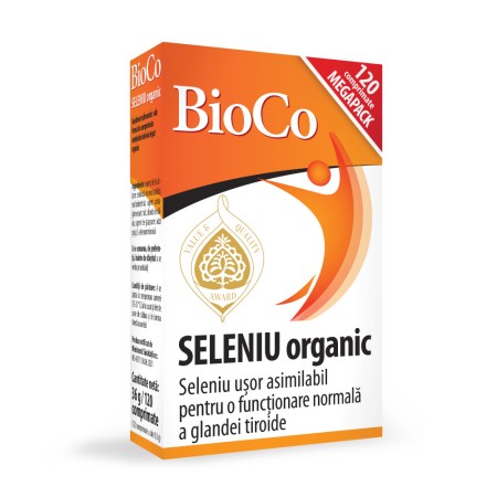 Seleniu organic 100mcg (120 comprimate), BioCo