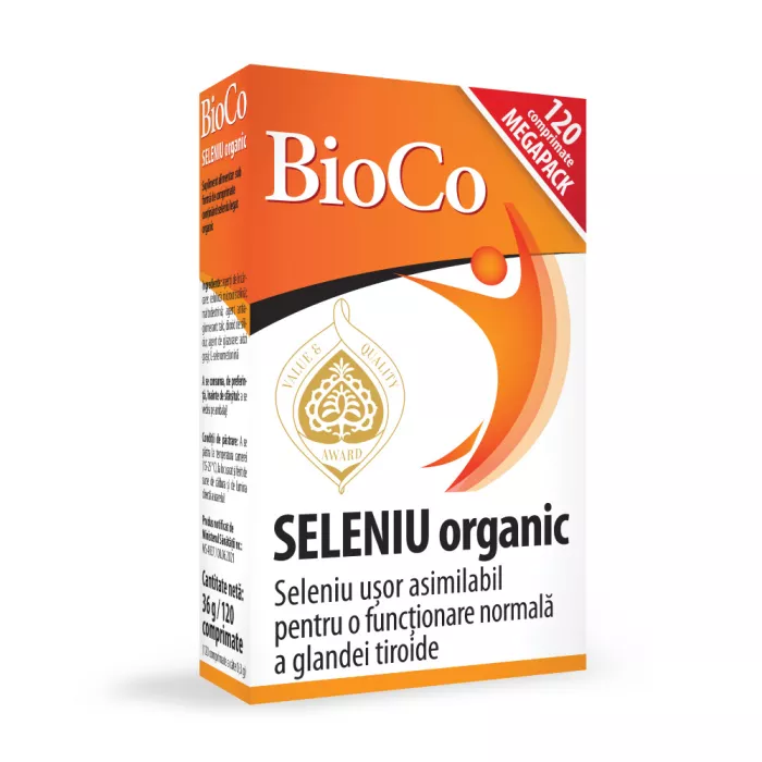 Seleniu organic 100mcg (120 comprimate), BioCo