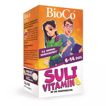 Suli-vitamin - Multivitamine pentru scolari cu aroma de cirese (90 comprimate masticabile), BioCo