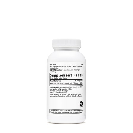 Beta-caroten 15 mg (360 cps), GNC Live Well