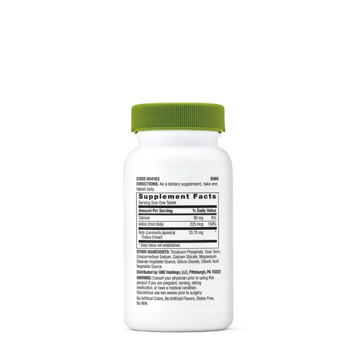 Gnc Superfoods Kelp, Iod Din Extract De Kelp, 180 Tb Gnc Superfoods Kelp, Iod Din Extract De Kelp, 180 Tb