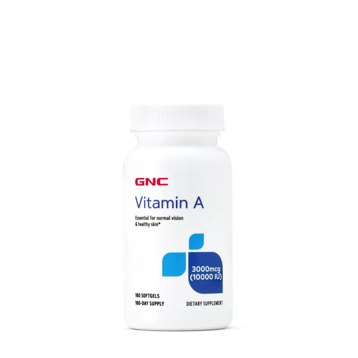 Gnc Vitamin A 3000 Mcg (10000 Ui), Vitamina A 180 Cps Gnc Vitamin A 3000 Mcg (10000 Ui), Vitamina A 180 Cps